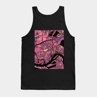 Rotterdam Map Pattern in Purple & Pink Tank Top